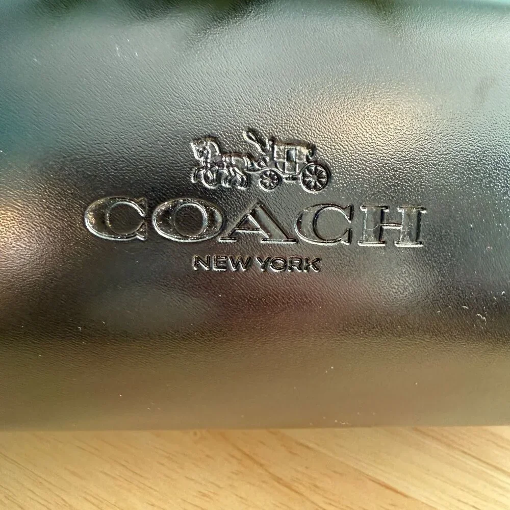 Coach Tortoise Sunglasses HC8280U L1116 XL Gold Cut Out Rims With Case & Papers - Picture 16 of 16